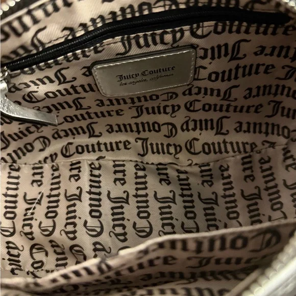 Juicy Couture Metallic Silver Chain-Handle Shoulder Bag - Picture 3 of 4